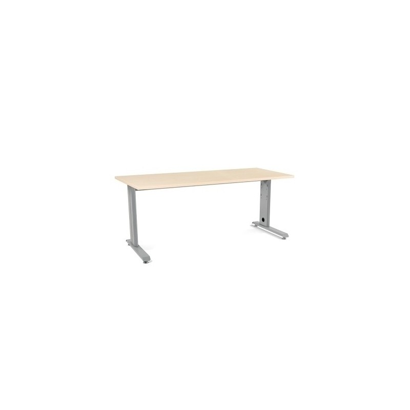 2003AC01-MESA ROCADA METAL 180x80 ALUMINIO/HAYA precio por 1 unidades