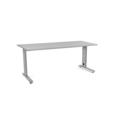 2003AC02-MESA ROCADA METAL 180x80 ALUMINIO/GRIS precio por 1 unidades