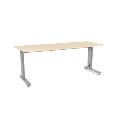 2004AC01-MESA ROCADA METAL 200x80 ALUMINIO/HAYA precio por 1 unidades