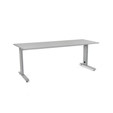 2004AC02-MESA ROCADA METAL 200x80 ALUMINIO/GRIS precio por 1 unidades