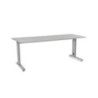 2004AC02-MESA ROCADA METAL 200x80 ALUMINIO/GRIS precio por 1 unidades