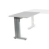 2102AC02-MESA ROCADA METAL ALA 100x60 ALUMINIO/GR precio por 1 unidades