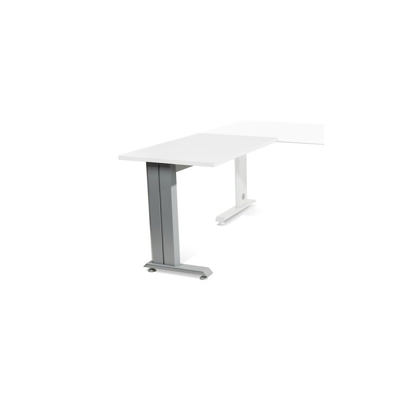 2102AC04-MESA ROCADA METAL ALA 100x60 ALUMINIO/BL precio por 1 unidades
