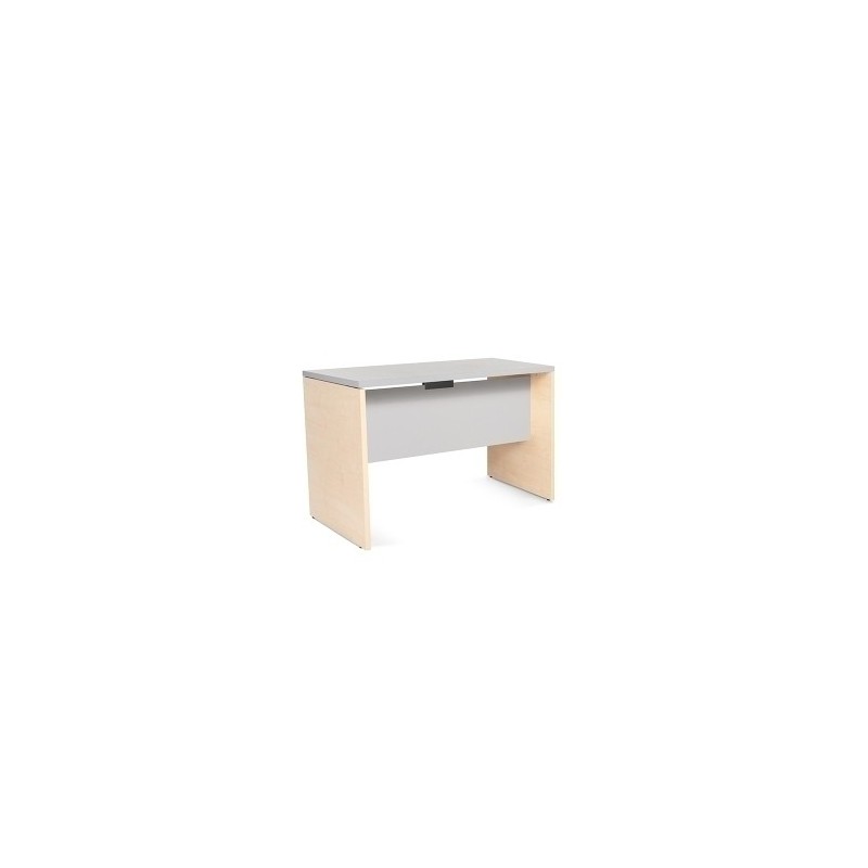 2000AA02-MESA ROCADA WORK 120x60 HAYA/GRIS precio por 1 unidades