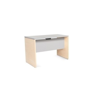 2000AA02-MESA ROCADA WORK 120x60 HAYA/GRIS precio por 1 unidades