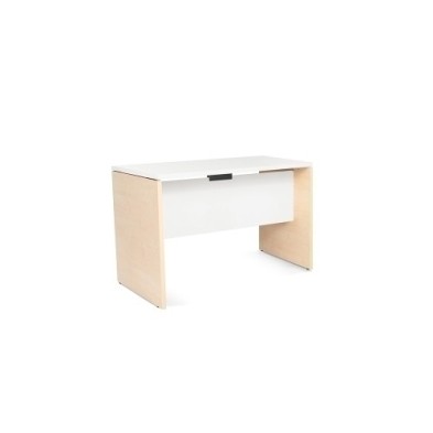 2000AA04V24-MESA ROCADA WORK 120x60 HAYA/BLANCO precio por 1 unidades