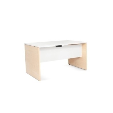 2001AA04V24-MESA ROCADA WORK 140x80 HAYA/BLANCO precio por 1 unidades