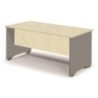 2001AB01-MESA ROCADA WORK 140x80 ALUMINIO/HAYA precio por 1 unidades