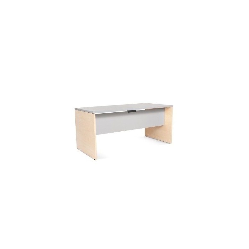 2002AA02-MESA ROCADA WORK 160x80 HAYA/GRIS precio por 1 unidades