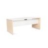 2003AA04V24-MESA ROCADA WORK 180x80 HAYA/BLANCO precio por 1 unidades