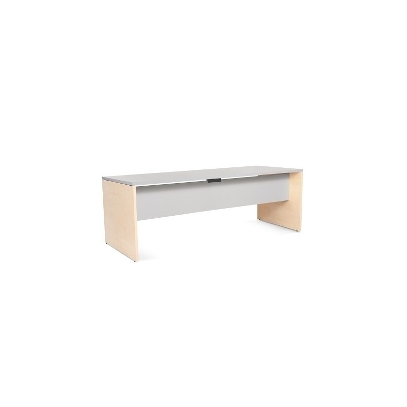 2004AA02-MESA ROCADA WORK 200x80 HAYA/GRIS precio por 1 unidades
