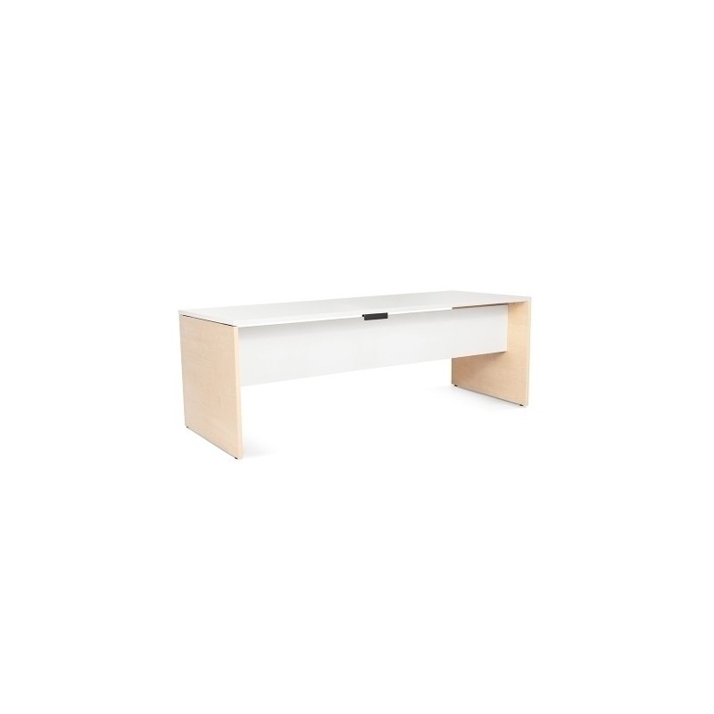 2004AA04V24-MESA ROCADA WORK 200x80 HAYA/BLANCO precio por 1 unidades