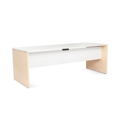 2004AA04V24-MESA ROCADA WORK 200x80 HAYA/BLANCO precio por 1 unidades