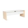 2004AA04V24-MESA ROCADA WORK 200x80 HAYA/BLANCO precio por 1 unidades