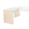 2102AA04V24-MESA ROCADA WORK ALA 100x60 HAYA/BLANCO precio por 1 unidades