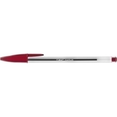 8373619-BOLIG.BIC CRISTAL  ROJO precio por 50 unidades