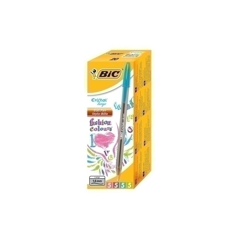 895793-BOLIG.BIC CRISTAL FUN CAJA 20 precio por 1 unidades