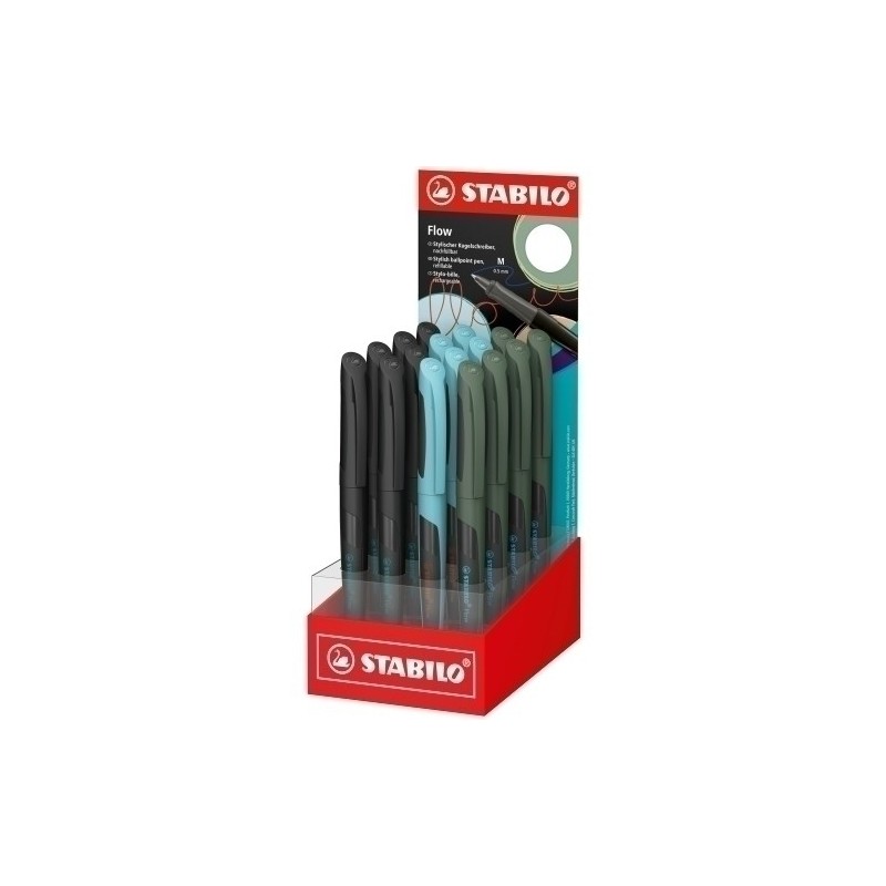 6031/16-1-BOLIGRAFO STABILO FLOW 0.5 SURTIDO EX.16 precio por 1 unidades
