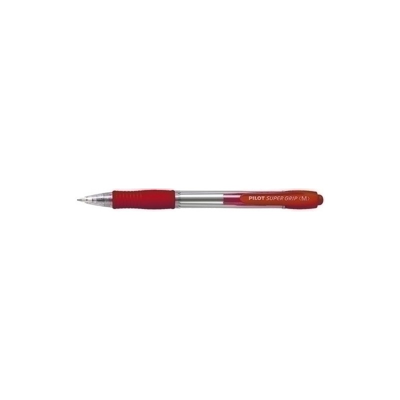 BPGP-10R-M-R-BOLIG.PILOT SUPERGRIP ROJO precio por 12 unidades