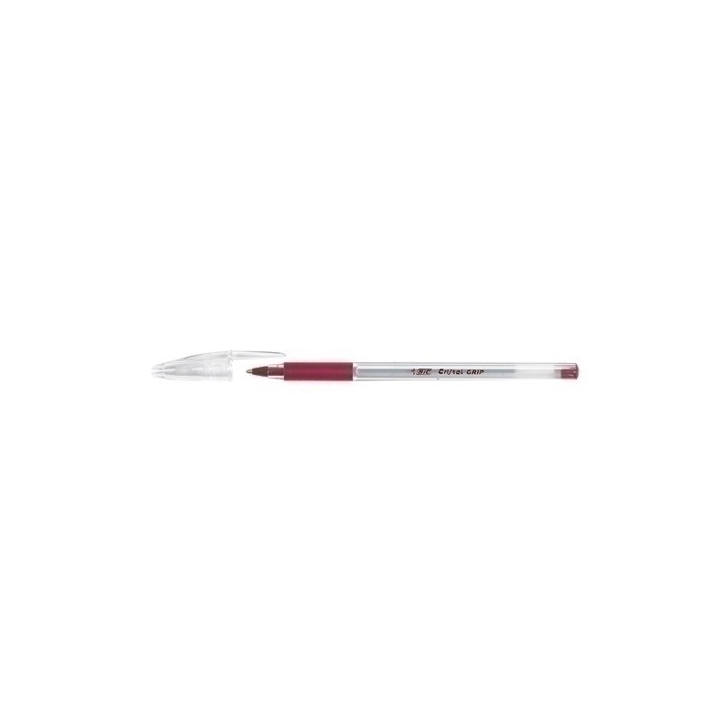 802803-BOLIG.BIC CRISTAL GRIP ROJO precio por 20 unidades