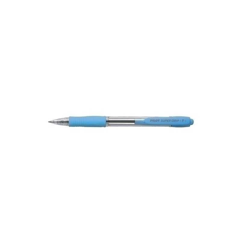 BPGP-10R-M-SL-BOLIG.PILOT SUPERGRIP AZUL CLARO precio por 12 unidades