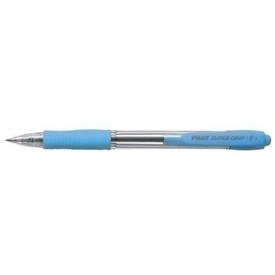 BPGP-10R-M-SL-BOLIG.PILOT SUPERGRIP AZUL CLARO precio por 12 unidades
