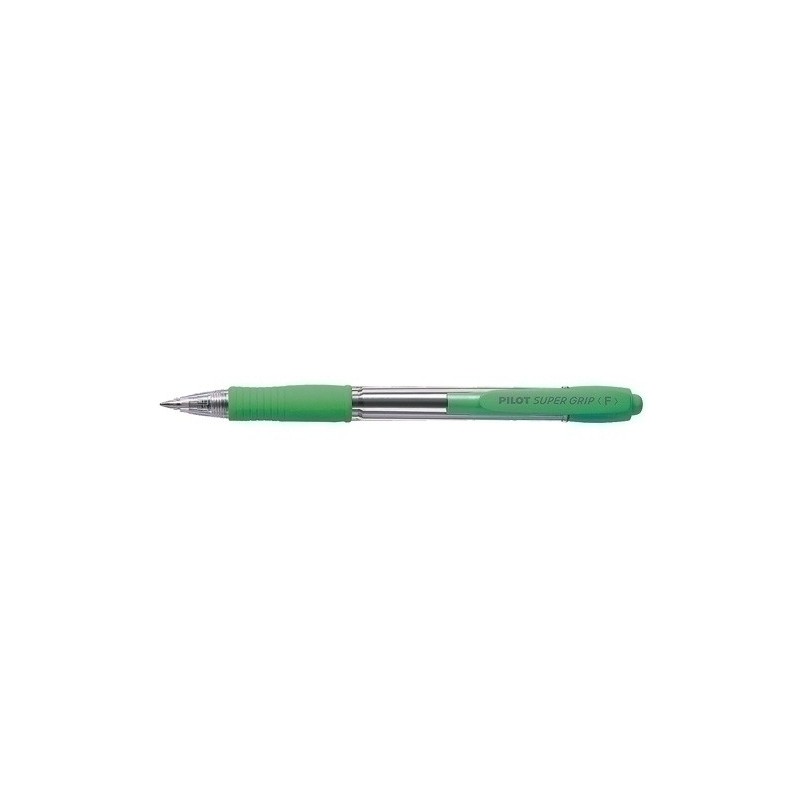 BPGP-10R-M-SG-BOLIG.PILOT SUPERGRIP VERDE CLARO precio por 12 unidades