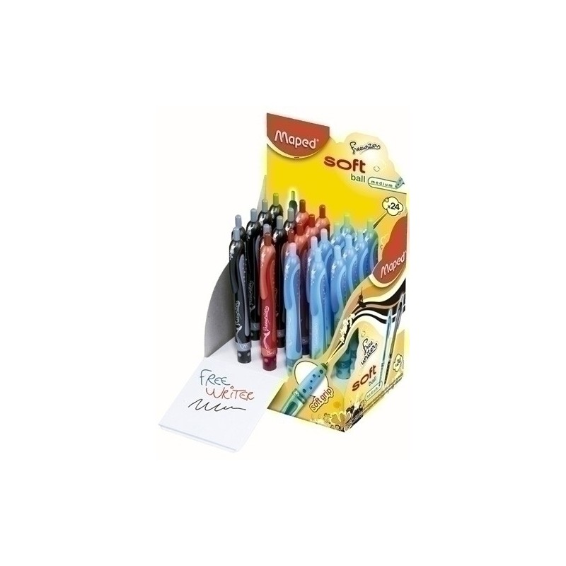 225134-BOLIGRAFO MAPED FREEWRITER RETR. EXP. 24 precio por 1 unidades