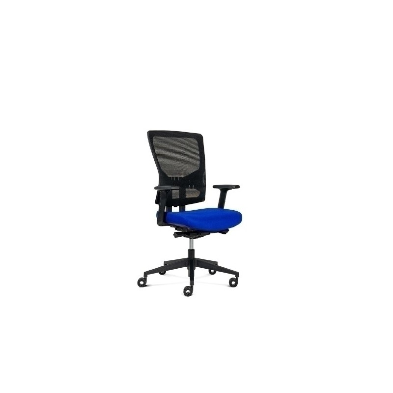 937V19-3-SILLA ROCADA OFICINA TAPIZADO AZUL precio por 1 unidades