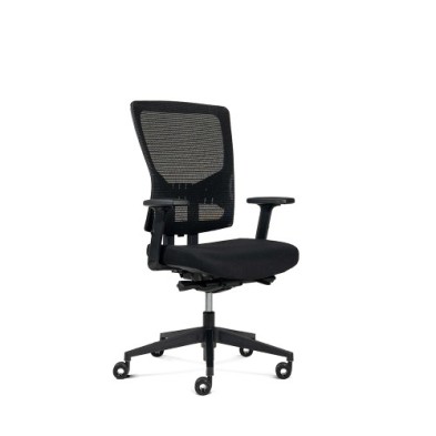 937V19-4-SILLA ROCADA OFICINATAPIZADO NEGRO precio por 1 unidades