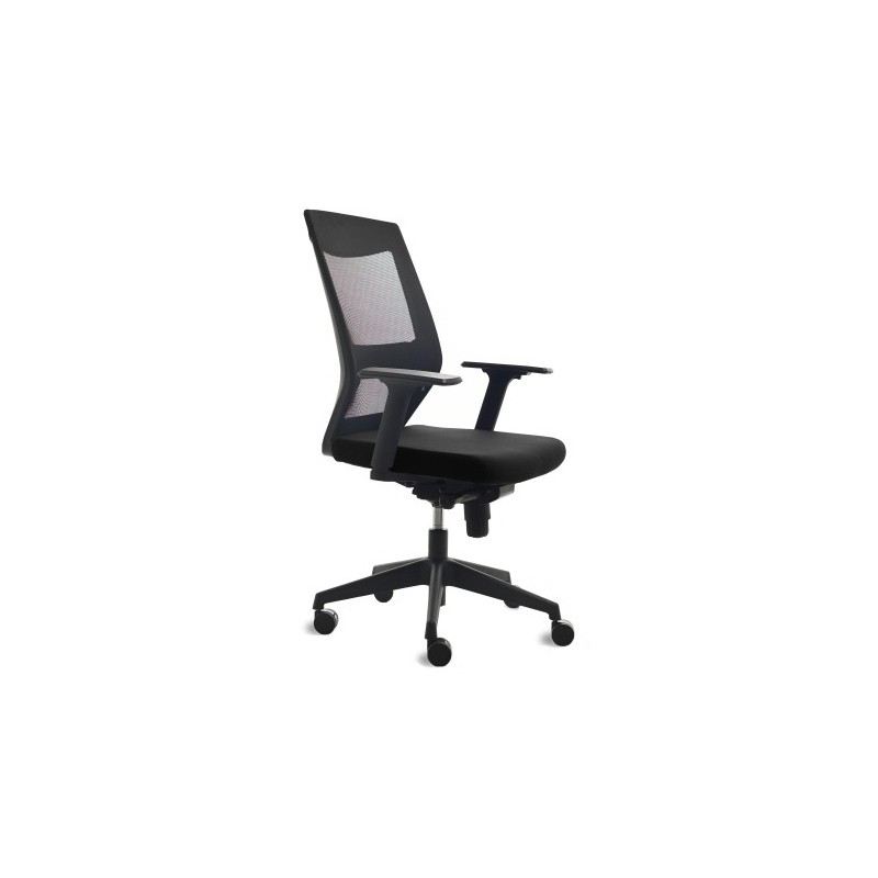 908-4-SILLA ROCADA TAPIZADO NEGRO precio por 1 unidades