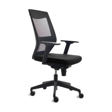 908-4-SILLA ROCADA TAPIZADO NEGRO precio por 1 unidades