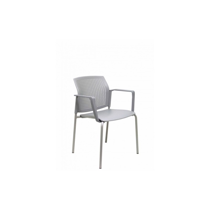 PACK4349PTGI40-SILLA PIQUERAS SEGE CONF.PVC GRIS P/4 precio por 1 unidades