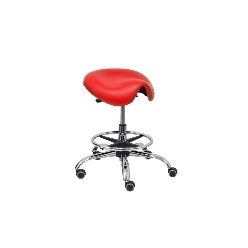 T16SPRJ-TABURETE PIQUERAS ALATOZ SIMILPIEL ROJO precio por 1 unidades
