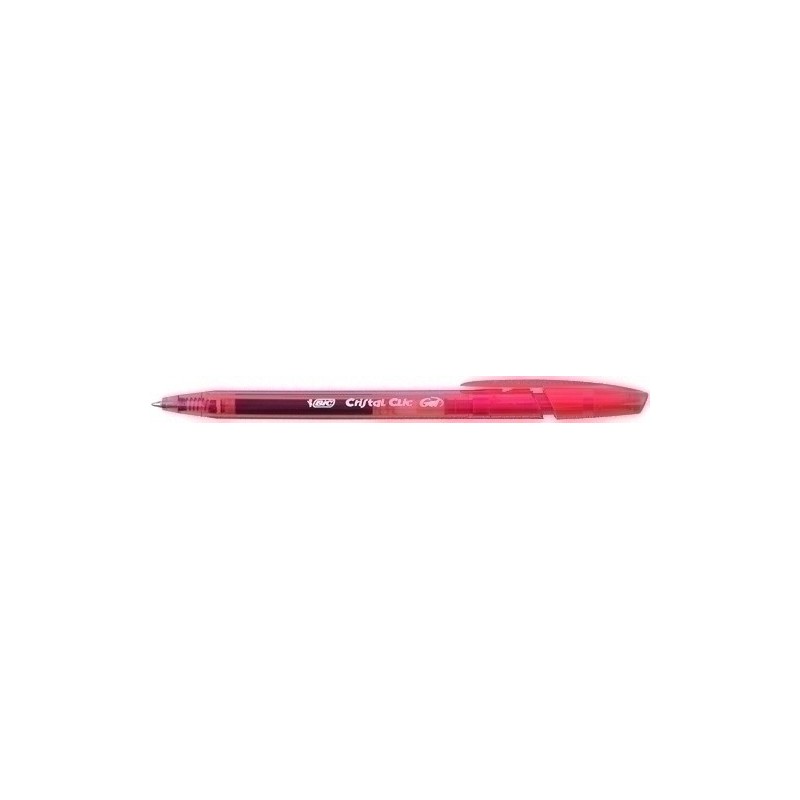 878974-BOLIG.BIC CRISTAL CLIC GEL ROJO precio por 20 unidades