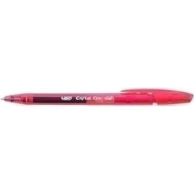 878974-BOLIG.BIC CRISTAL CLIC GEL ROJO precio por 20 unidades