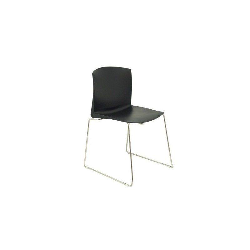 PACK465NE-SILLA PIQUERAS BONICHES CONF.PVC NEGRO P precio por 4 unidades
