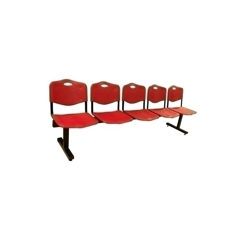BAI5ESRJ-BANCADA PIQUERAS ALBATANA 5 PLZ.PVC ROJO precio por 1 unidades