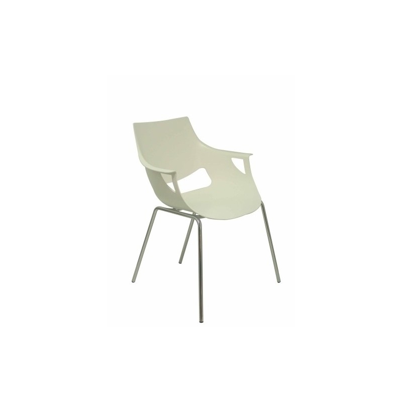 PACK3248BL-SILLA PIQUERAS TORRENUEVA CONF.PVC BLANC precio por 3 unidades