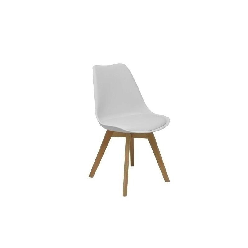PACK4351PTBLSP10-SILLA PIQUERAS RODRIGO CONF.PVC BLANCO P precio por 4 unidades