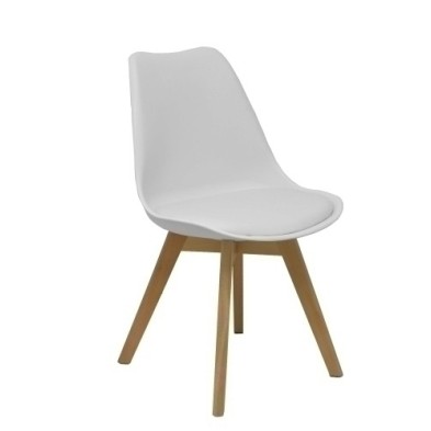 PACK4351PTBLSP10-SILLA PIQUERAS RODRIGO CONF.PVC BLANCO P precio por 4 unidades