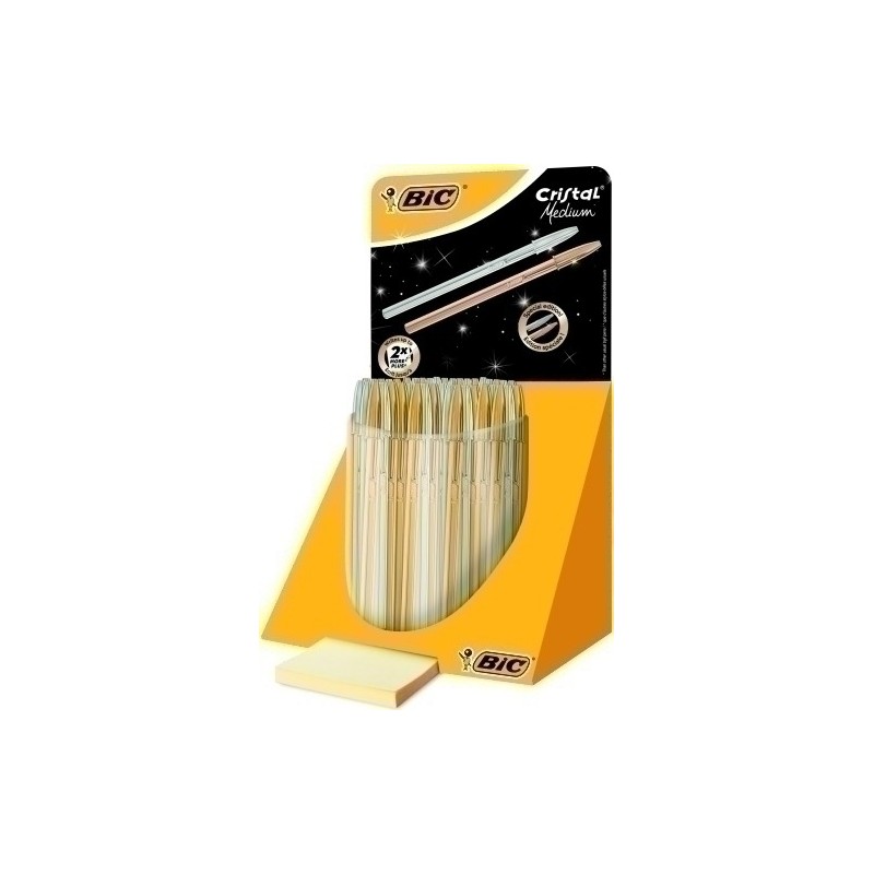 9213381-BOLIG.BIC CRISTAL ORO y PLATA EXPOSIT.40 precio por 1 unidades