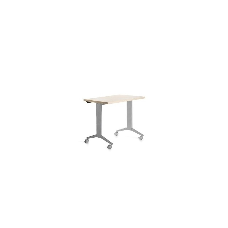 2000FD01-MESA ROCADA METAL 120x60 ALUMINIO/HAYA precio por 1 unidades
