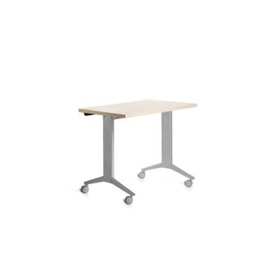 2000FD01-MESA ROCADA METAL 120x60 ALUMINIO/HAYA precio por 1 unidades
