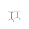 2000FD01-MESA ROCADA METAL 120x60 ALUMINIO/HAYA precio por 1 unidades