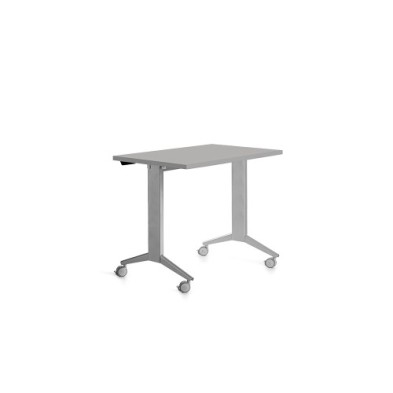 2000FD02-MESA ROCADA METAL 120x60 ALUMINIO/GRIS precio por 1 unidades