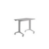 2000FD02-MESA ROCADA METAL 120x60 ALUMINIO/GRIS precio por 1 unidades