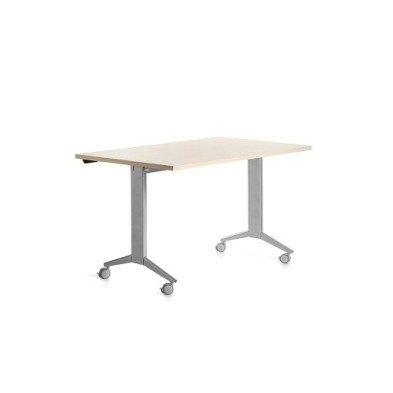 2001FD01-MESA ROCADA METAL 140x80 ALUMINIO/HAYA precio por 1 unidades
