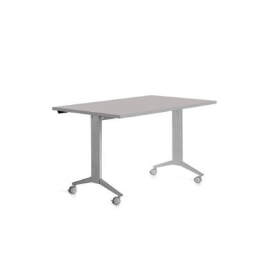 2001FD02-MESA ROCADA METAL 140x80 ALUMINIO/GRIS precio por 1 unidades