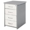 4005AN04V24-CAJONERA ROCADA 4 CAJONES AL/BLANCO precio por 1 unidades